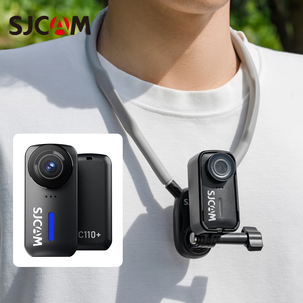 SJCAM C110+ 4K 30fps Action Camera 170° Ultra Wide Six Axis Gyroscope Anti-Shake﻿ Sport Camera for Cycling Skiing Vlogging