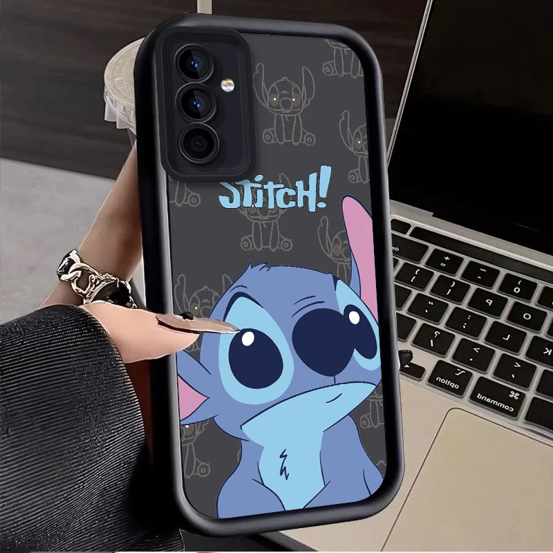 thumbnail image 1 of Lovely Disney Stitch Case for Samsung Galaxy S24 S23 S22 S21 Ultra Plus S20 FE A54 A53 A52 A52S A51 A50 A50S A34 A32 5G 4G Cover, 1 of 4