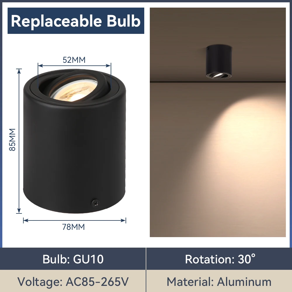 Adjustable GU10 LED Downlight