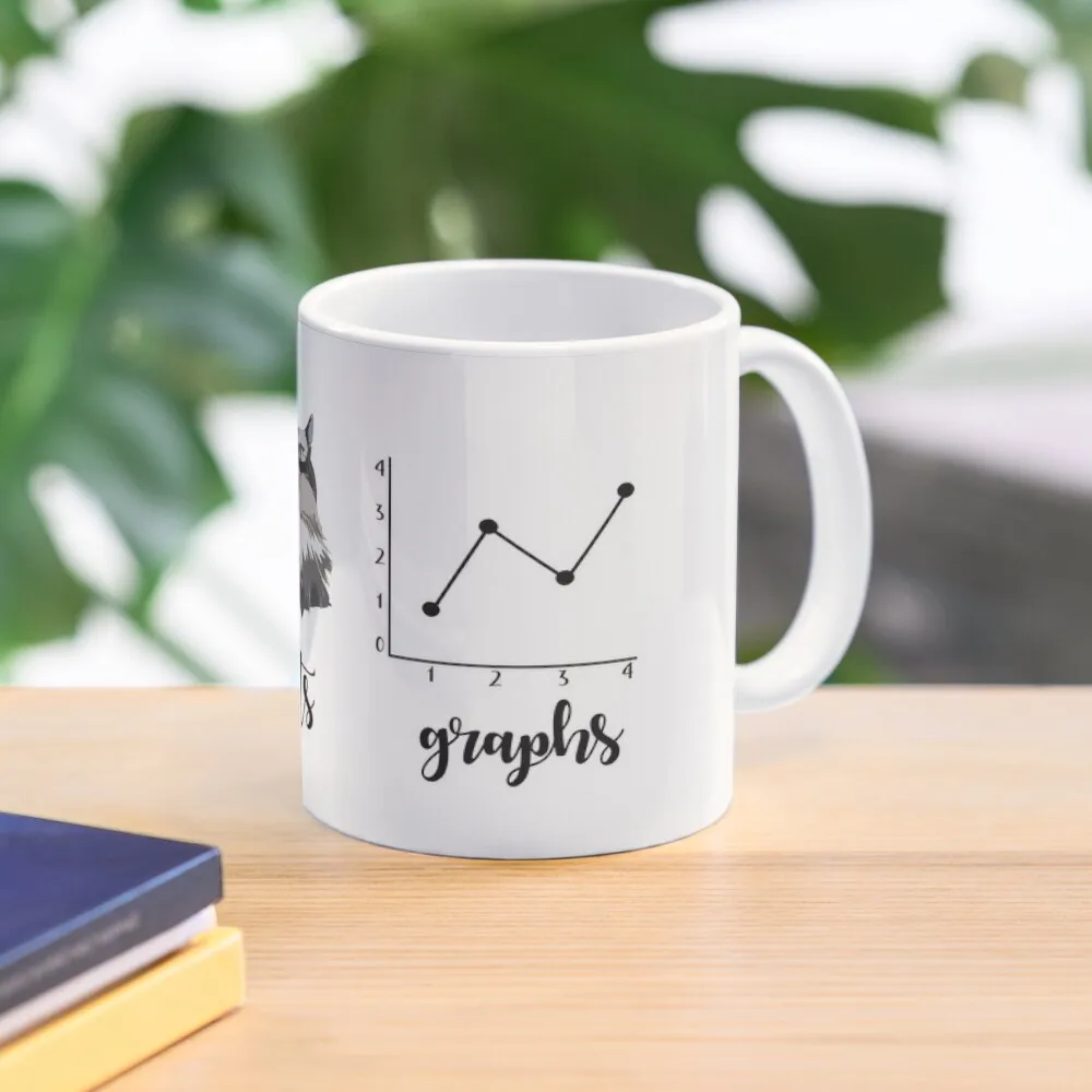 

Coffee Cats and Graphs Coffee Mug Funnys Cups Ceramic Coffe Cups Personalized Mug