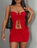 Women's Solid Color Tube Top & Skirt Two-piece Set, Fashion Casual Sleeveless Top &Bodycon Skirt for Daily Outdoor Wear, LadiesC 2