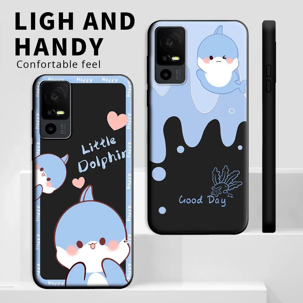 Shockproof Silicone Soft TPU Phone Case - Fashionable Back Cover