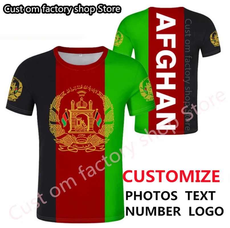 Maglietta Afghana Nome Personalizzato Gratuito Numero Afg Slam Afghanistan T-Shirt Araba Persiano Pashto Stampa Islamica Testo Foto Bandiera Af Vestit