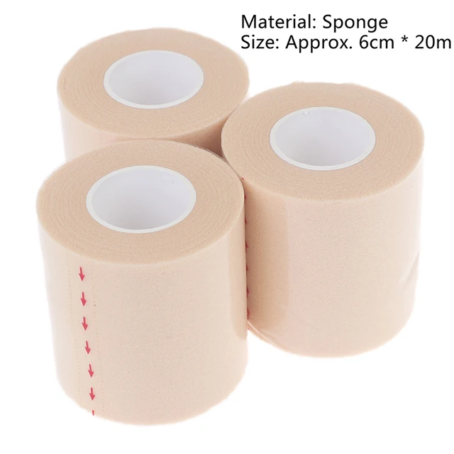 6CM*20M PU Foam Bandage Elbow & Knee Pads Film Foam Underwrap Athletic Tape 3