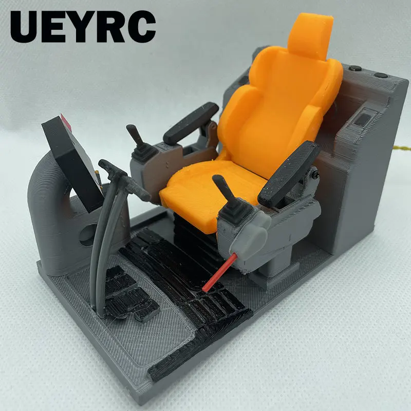 Sedile Per Escavatore Idraulico Rc Interno Con Display A Led Per Escavatore Rc 1/12 1/14 Caricatore Huina Cat 336 Kabolite K336 Liebherr Toy