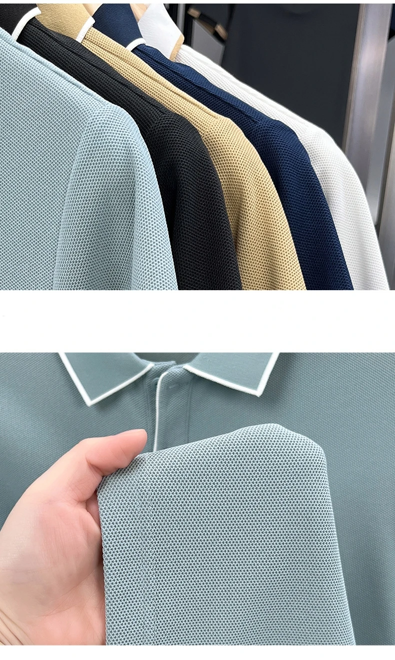 High quality men's short sleeved summer new fashion brand striped Korean style golf custom comfortable casual business T-shirt 17 S4d94d41b6a184818b9322970d0eb99a0E