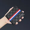 [Men's gift] Paul leather wallet short multi-card first layer cowhide document anti-theft card bag Leather wallet Fashion leathe 4