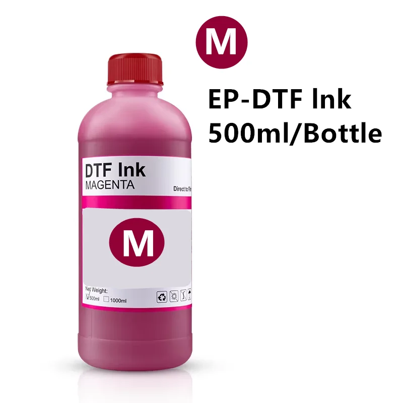 DTF Ink 500ML Direct to Transfer Film Ink For Epson Print head i3200 XP600 TX800 L1800 1390 L805 All DTF Printing For EP