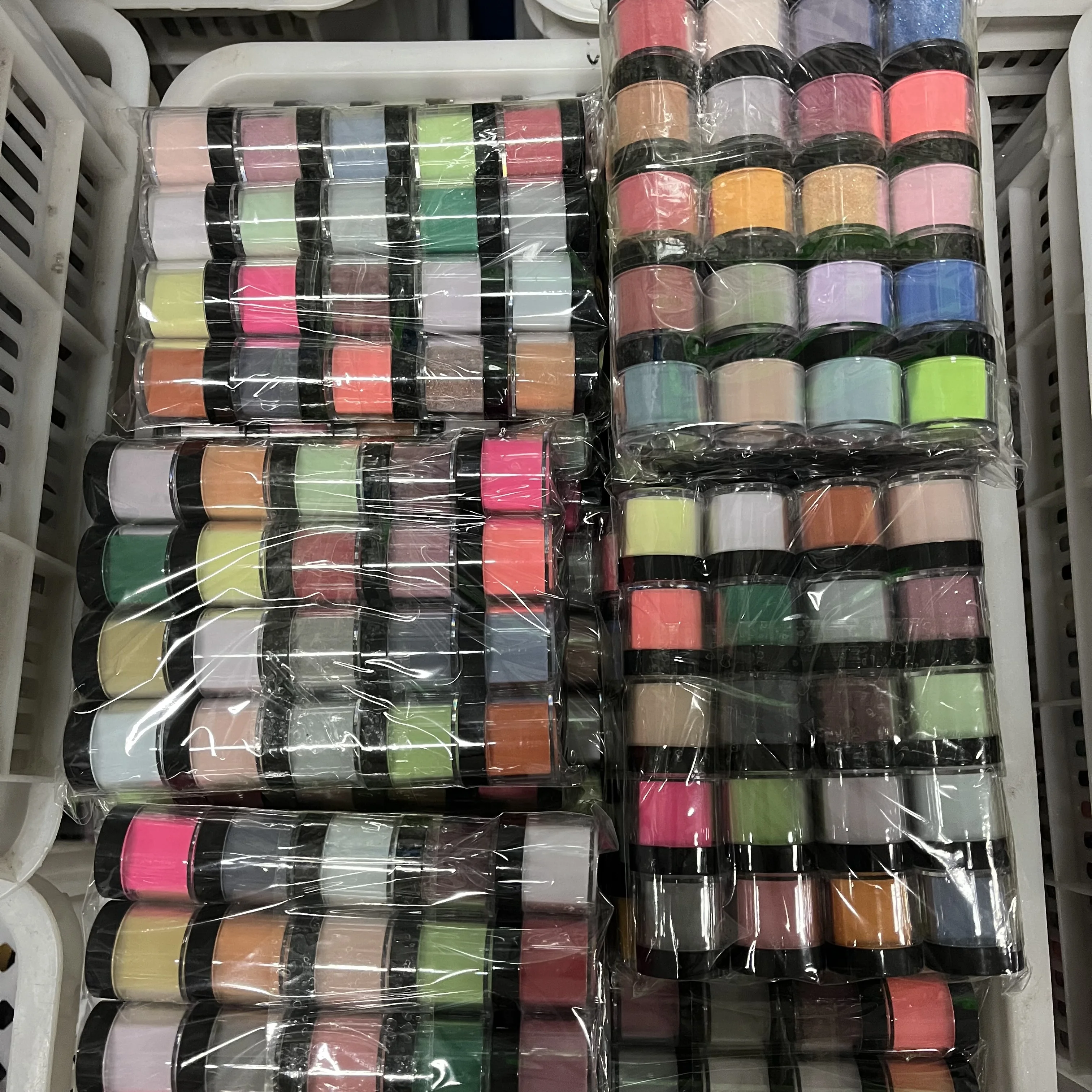 Nail Art Acrylic Powder 10g 10/20/30/40/50/60/90pcs For Extension Carving & Dipping Triple Crystal Powder Uv Nail Art & French nail powder acrylic nail powder