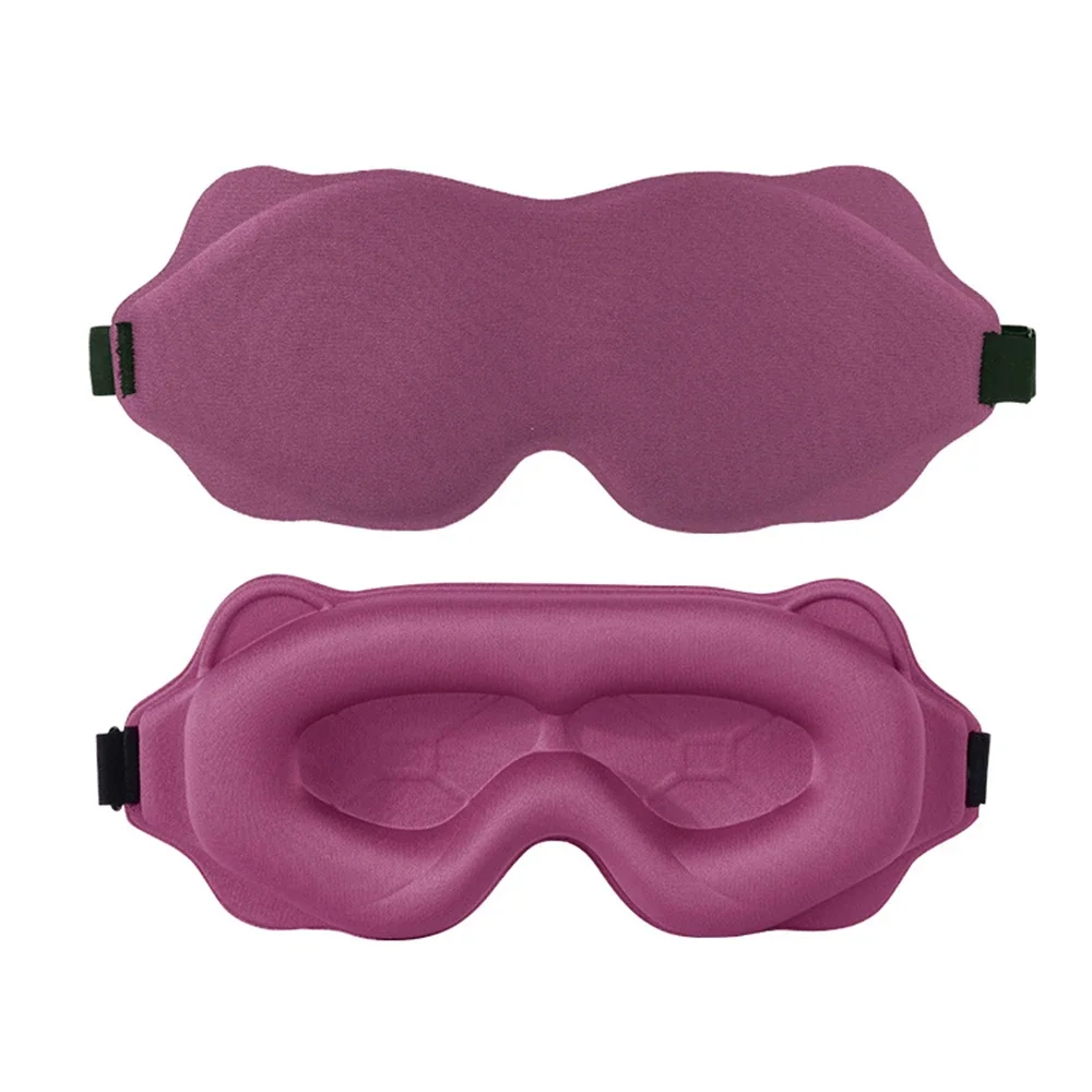 3D Memory Foam Sleep Mask – 100% Light Blocking Eye Covers with Adjustable Strap