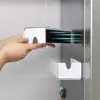 Wall Mounted No punching magnet storage container Garbage Bag Dispenser Self Adhesive Kitchen Bathroom Paper Tissue Holder 4