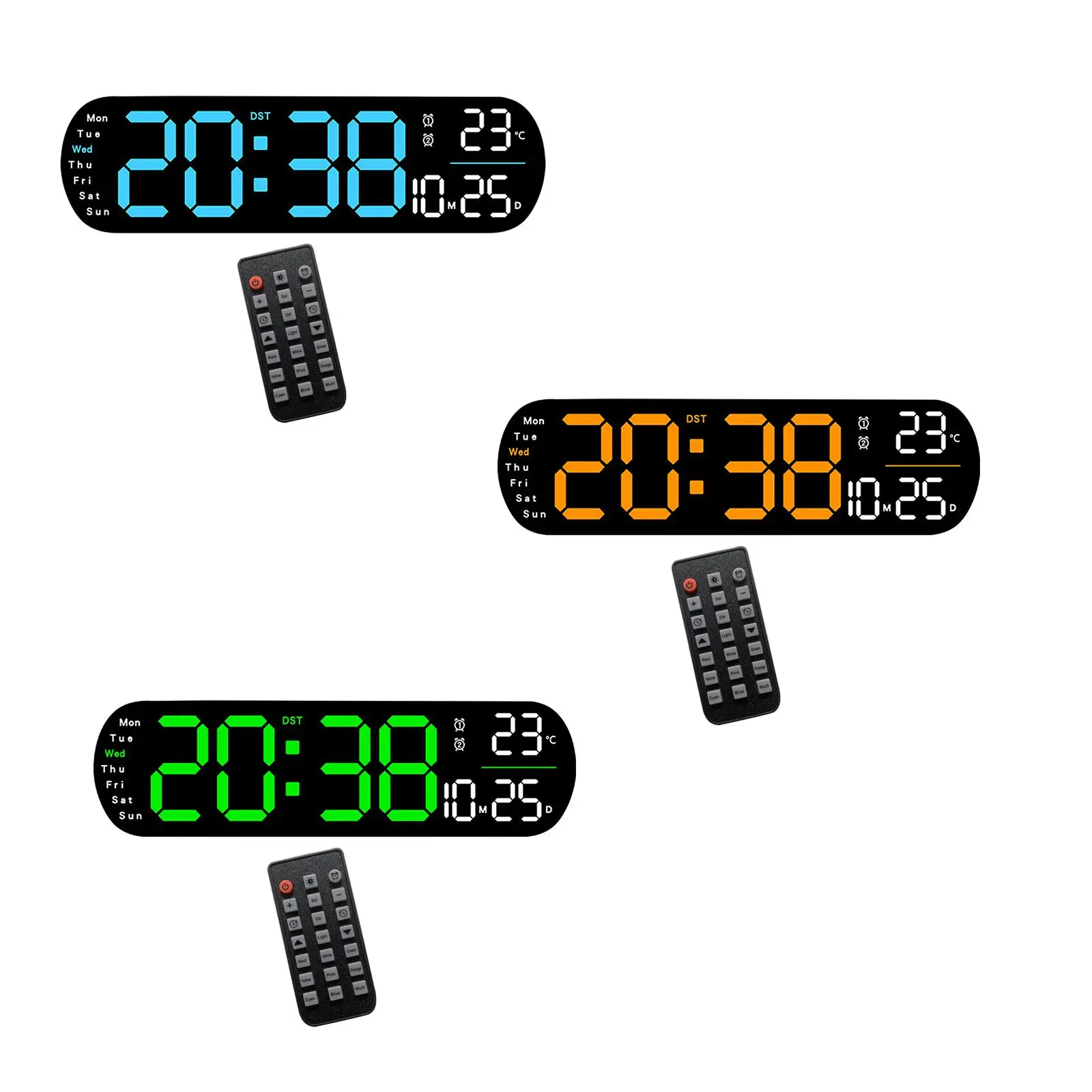 

Цифровой будильник с отображением даты и недели для гостиной и спальни