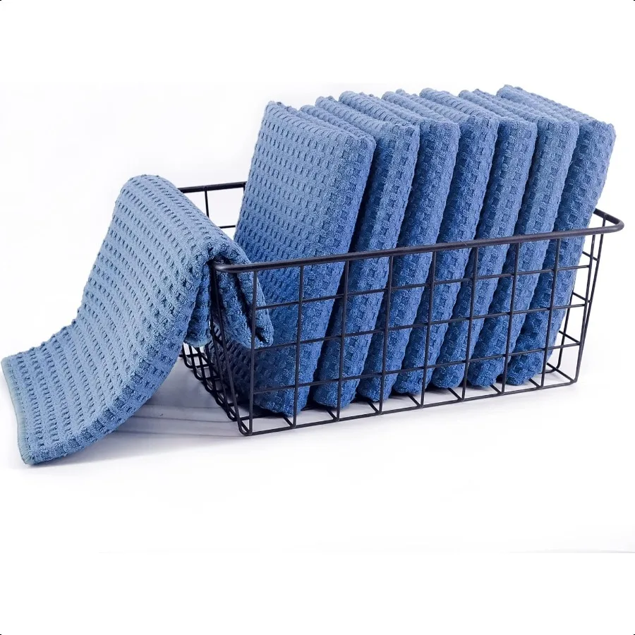 Microfiber Waffle Weave Hand Towel 8 Pack