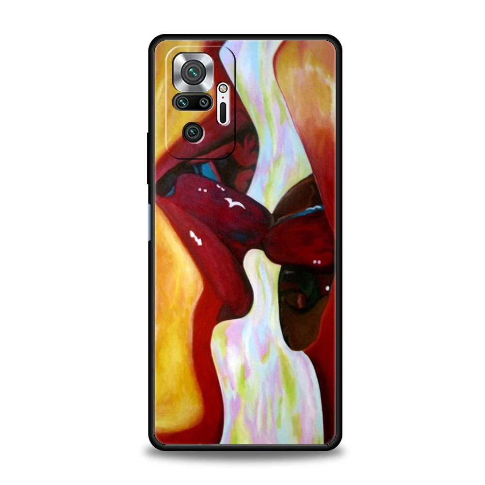 Abstrakte Linie sexy Paar Körper Telefon Fall Abdeckung für Redmi 13c 10c Note 13 12 10 11 Pro plus 7 8t k40 k50 Gaming Pro Soft shell – Detail 3