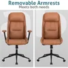 Executive Chair Mid Century Office Modern Chair,55° Reclining High Back Desk Chair with Wheels,Conference Room Chairs 5