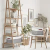 Three Large Linen Storage Baskets with Handles, Which Are Durable and Easy-to-clean Fabric Storage Baskets. 5