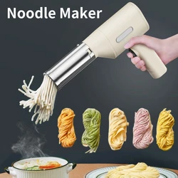 Electric Pasta Noodle Maker 5 Molds Noodle Pasta Machine Portable Rechargeable Utility Kitchen Gadget