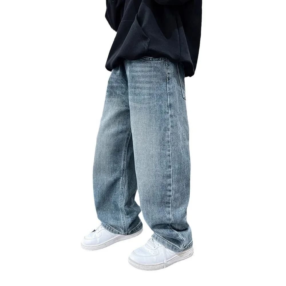 Cool Street Style Boys Jeans Spring Fashion Middle And Large Children Long Pants Kids Clothing Autumn Spring Boys Pants