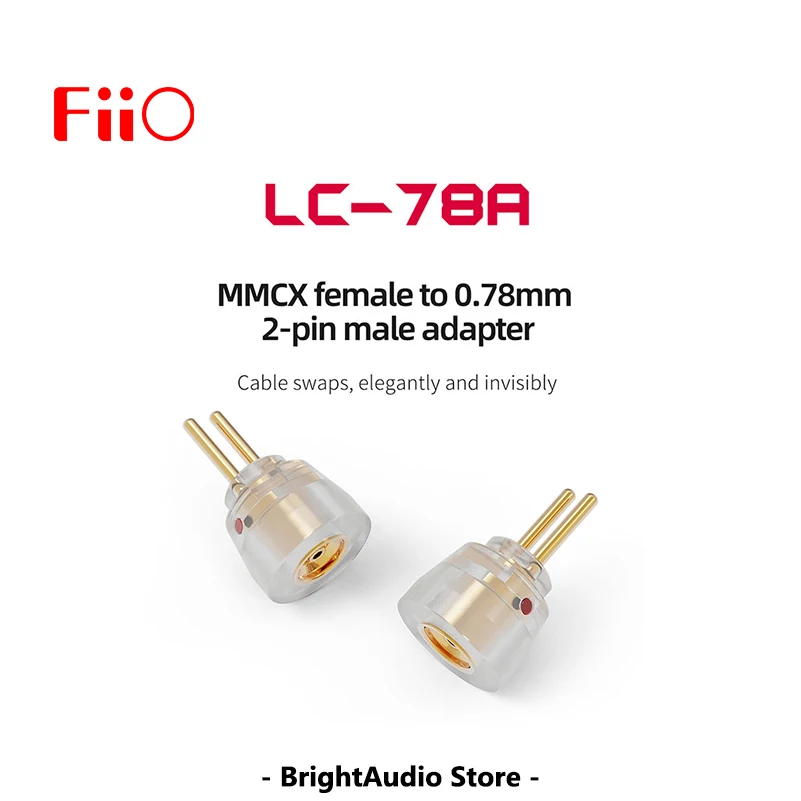 FiiO LC-78A MMCX Female to 0.78mm 2 Pin Male Earphone Adapter for FD11 FH11 FH3