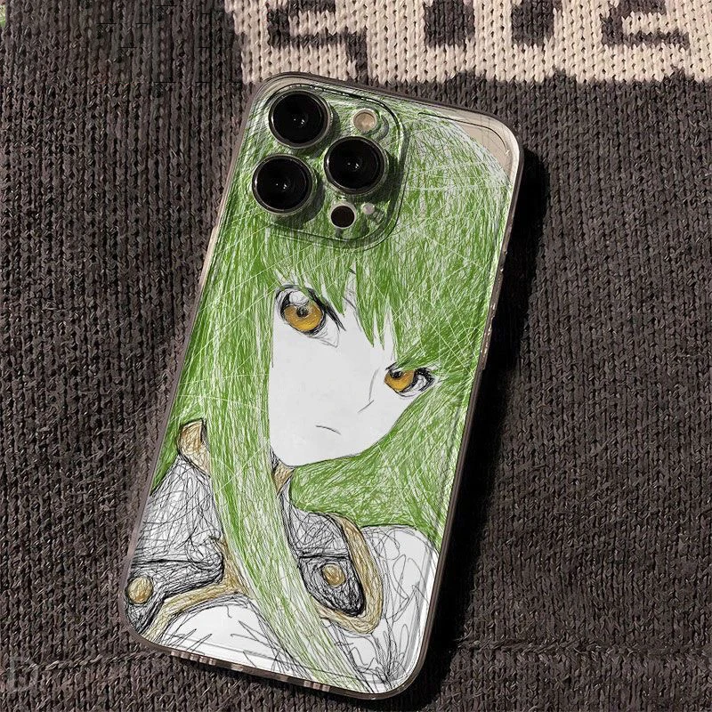 Luxury Comic-Inspired Soft TPU Phone Case Cover