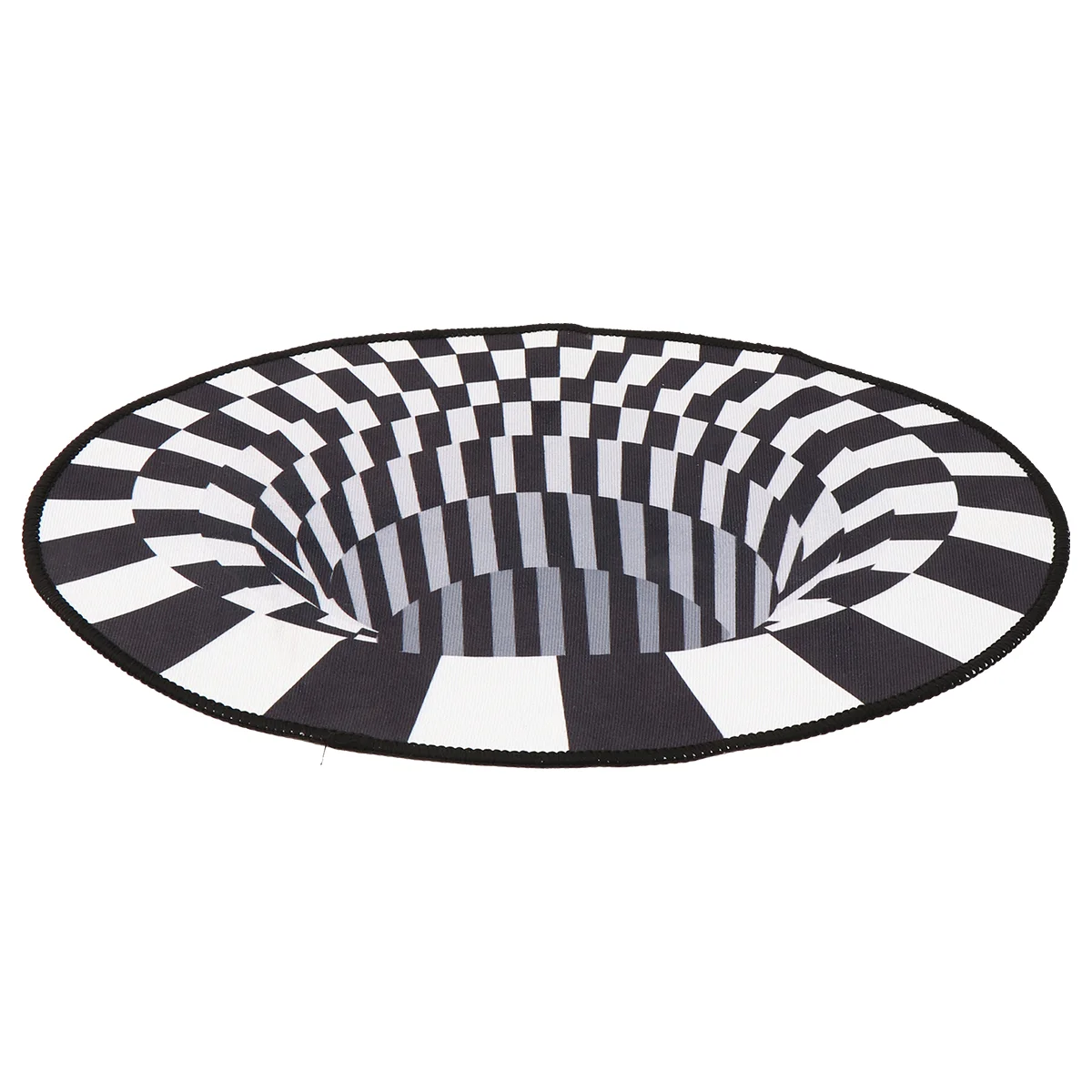 

Illusion Carpet Area Rugs 3D Visual Oval Home Ground Mat Polyester Non-skid Child Decor