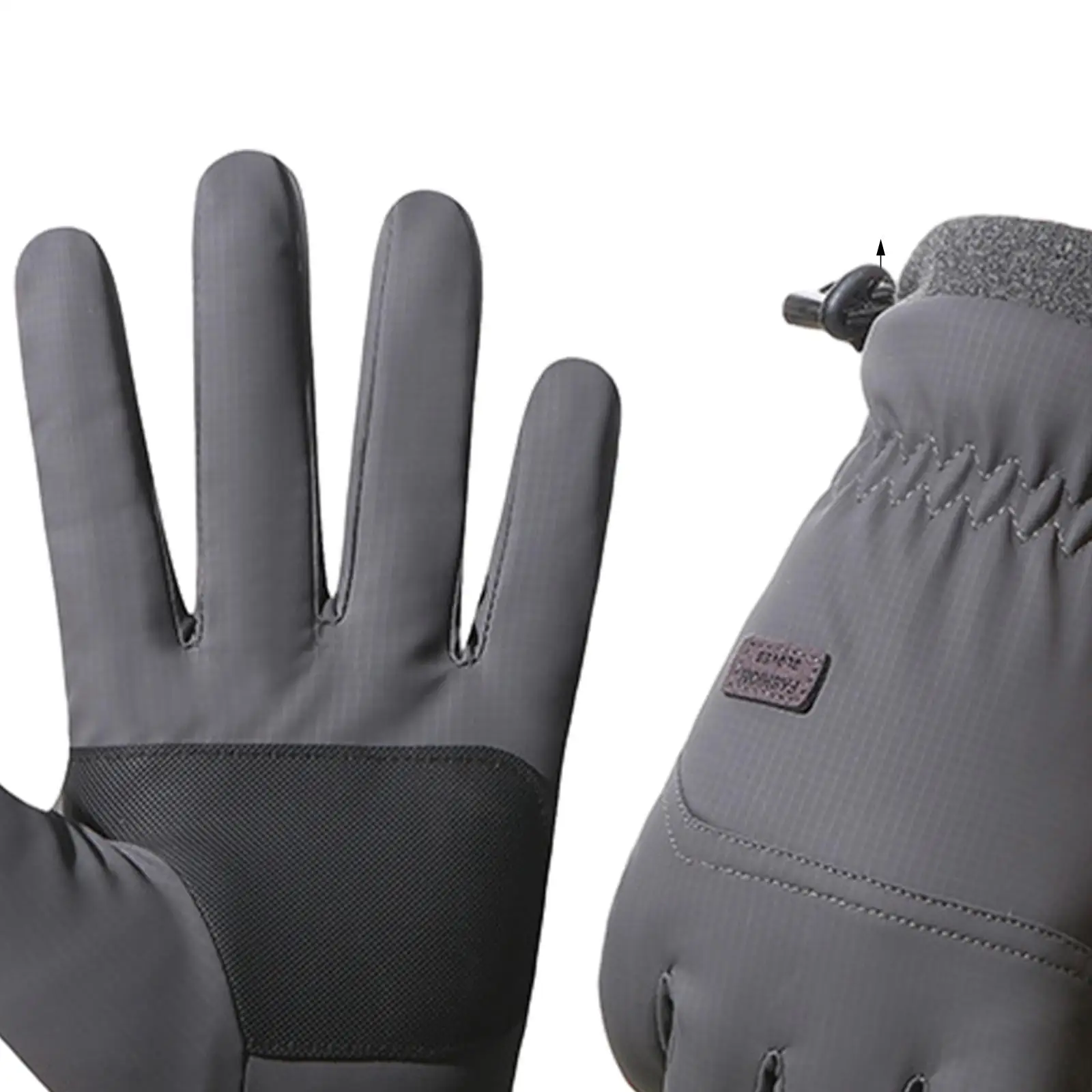 Mens Waterproof Winter Gloves Touchscreen Fleece Liner AntiSlip Ski Gloves for Outdoor Sports Motorcycling Biking Skiing Driving