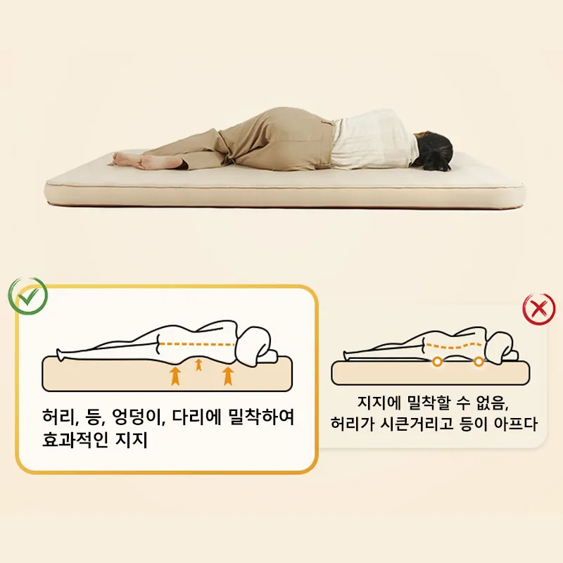 네이처하이크 에어 매트리스 자체 팽창 편안한 캠핑 텐트 매트, 2 인용 수면 침대 커버, 두꺼운 수면 패드, 11cm