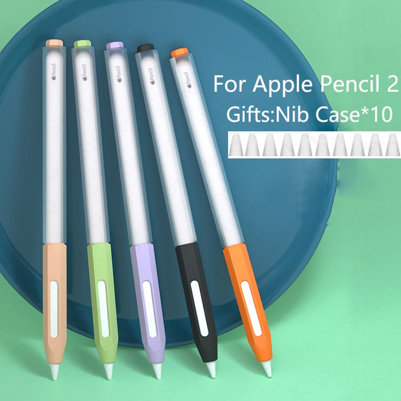 Stylus Cover Silicone Pen Case For Apple Pencil 2 Color Matching Stylus