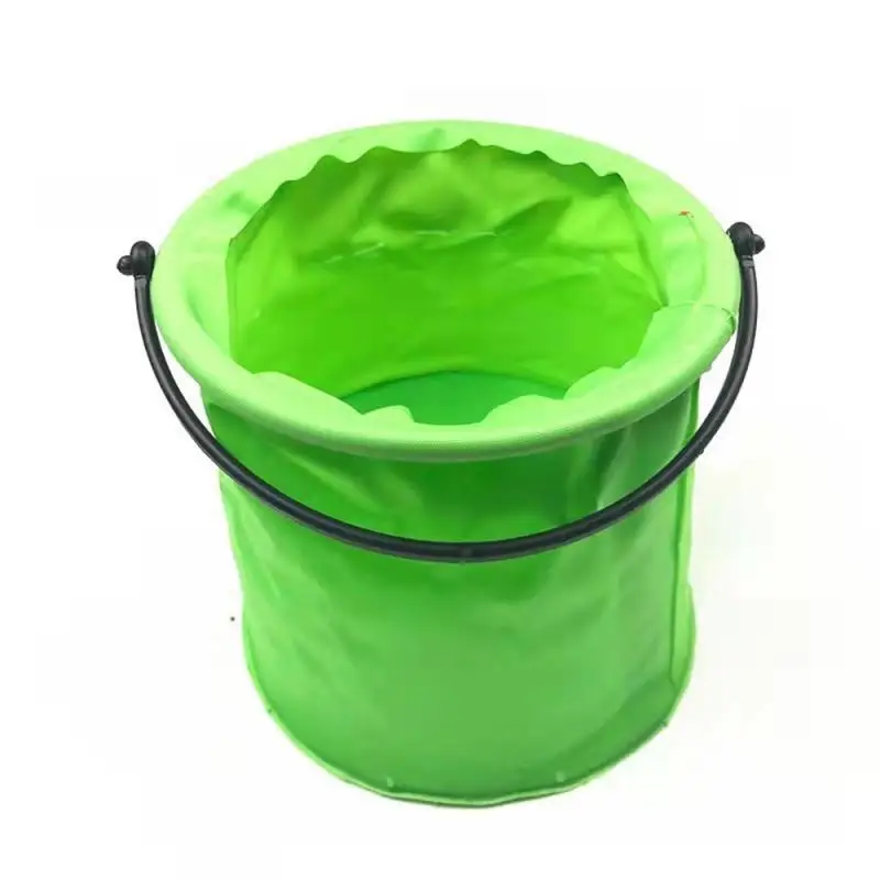 Childrens Retractable Folding Bucket Waterproof Canvas Material Simple Shape Outdoor Entertainment And Sports Easy To Carry 6