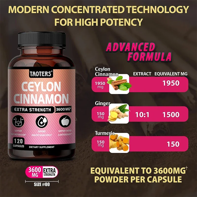 Organic Ceylon Cinnamon Natural Antioxidant-Boosts Immunity and Protects The Heart, Supports Joint and Bone Health