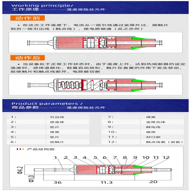 Assortment Kit Thermal Fuse 10A 250V Thermal Cutoffs 73C degree-240C Degree Temperature Fuse Switch RY-113 240 15 Values = 75Pcs thermal fuse,temperature switch