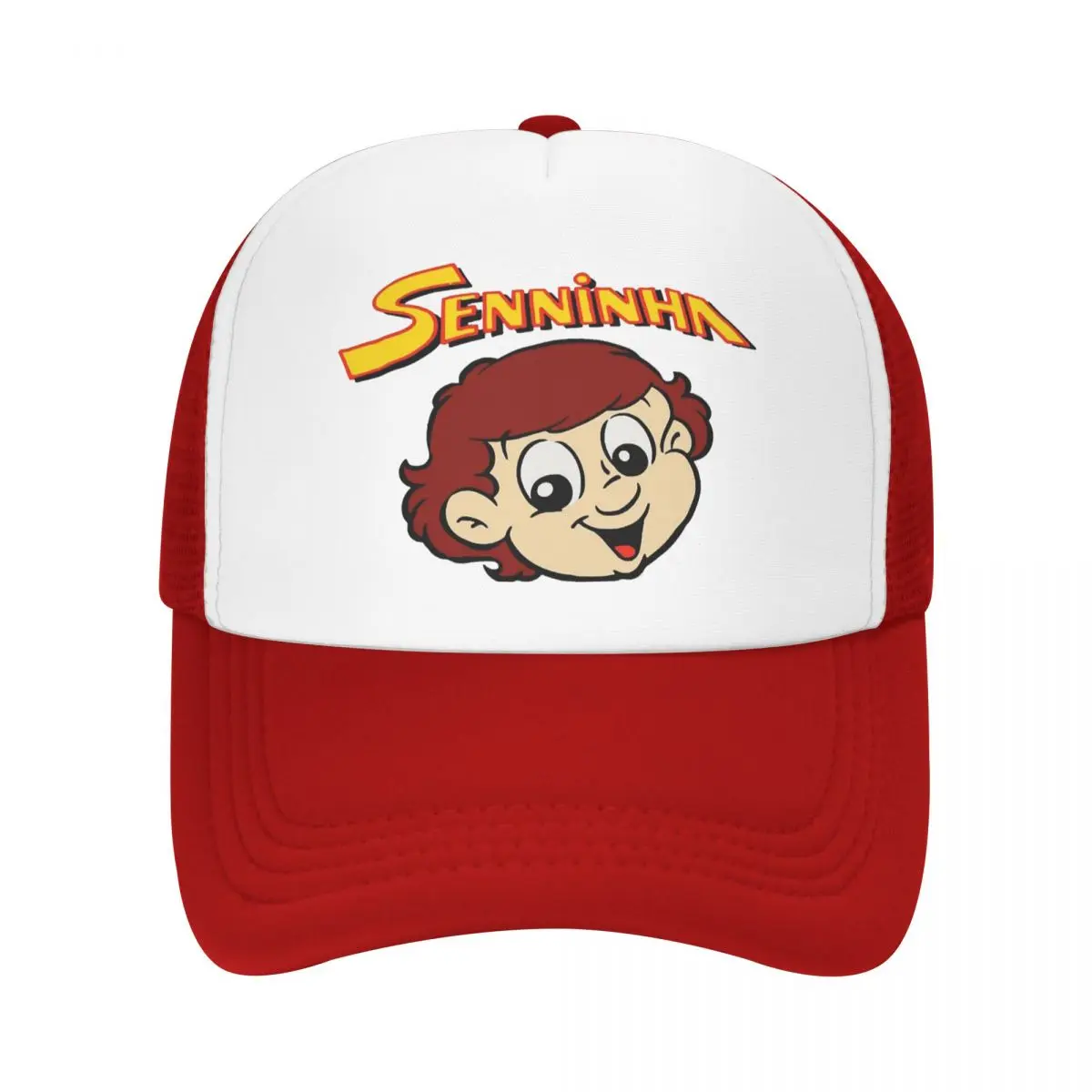 Senninha Ayrton Senna Trucker Hats Men Women Fitted Hat Sun Hats Sun Hats Breathable Polyester Mesh Baseball Caps Autumn 2