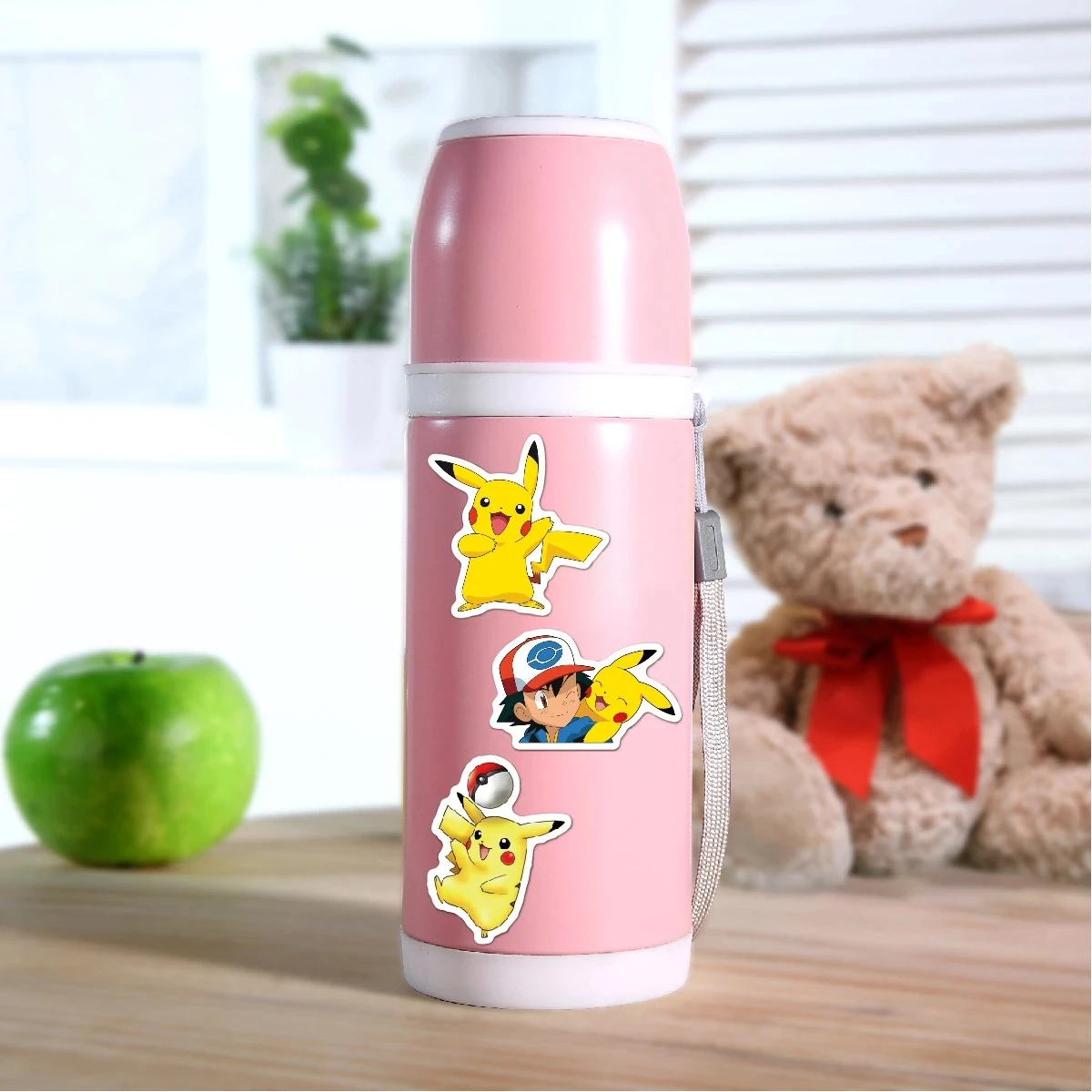 10/50/100Pcs Kawaii Pikachu Pokemon Stickers Motorcycle Phone Car Skateboard Laptop Decal Sticker Waterproof Classic Kid Toy 6