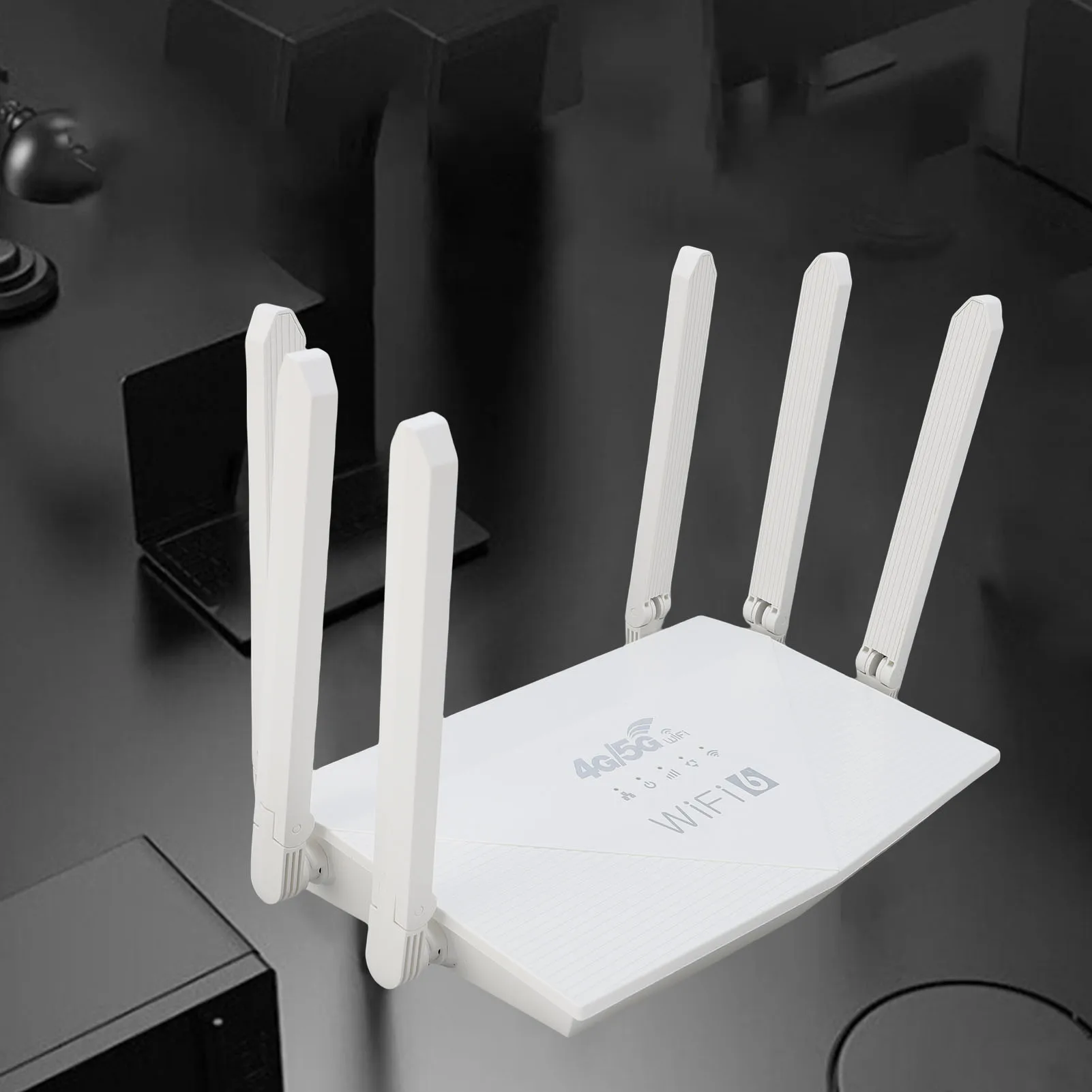 Wireless Internet Router Wireless Router WiFi6 4G 5G CPE LTE 300Mbps 6 Antennae Wireless Internet Router with SIM Card Slot - 3