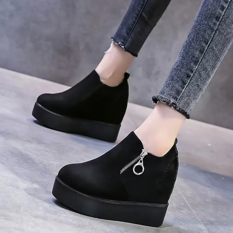 Female Chunky Women Casual Shoes Woman Platform trainers lady wedge comfy Fashion Low Top non slip Sneakers zapatillas de mujer