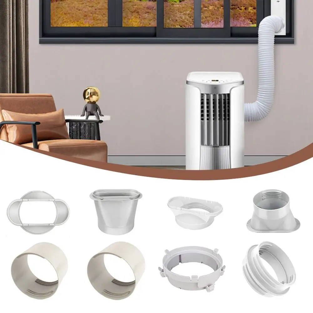 Universal Exhaust Hose Adapter for Air Conditioners - Round/Square Shaped Duct Connector