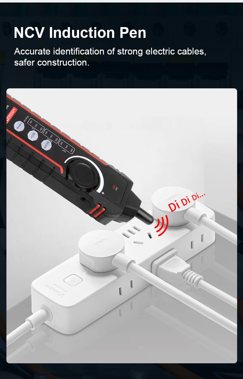 NOYAFA-Rede Cable Tracker, NF-8209S, Lan Medida Tester,