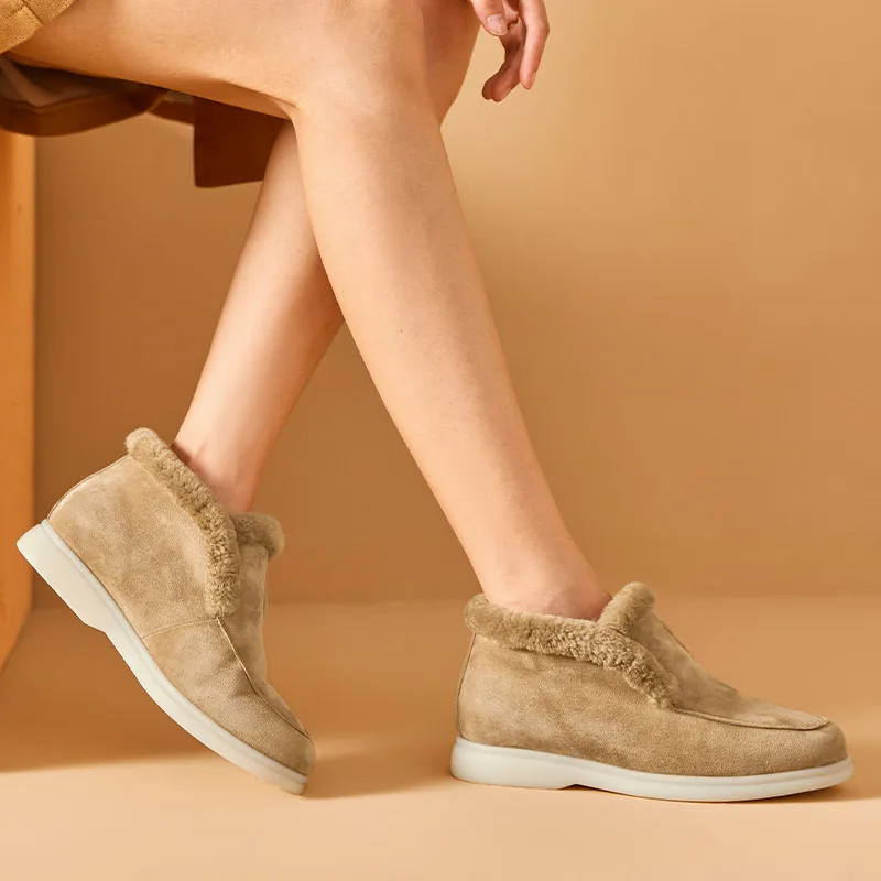 Open Wintery Walk Open Walk Ankle Boot Women's Suede Ankle Snow