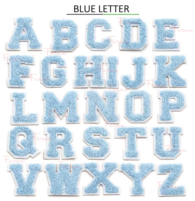 baby blue letter a