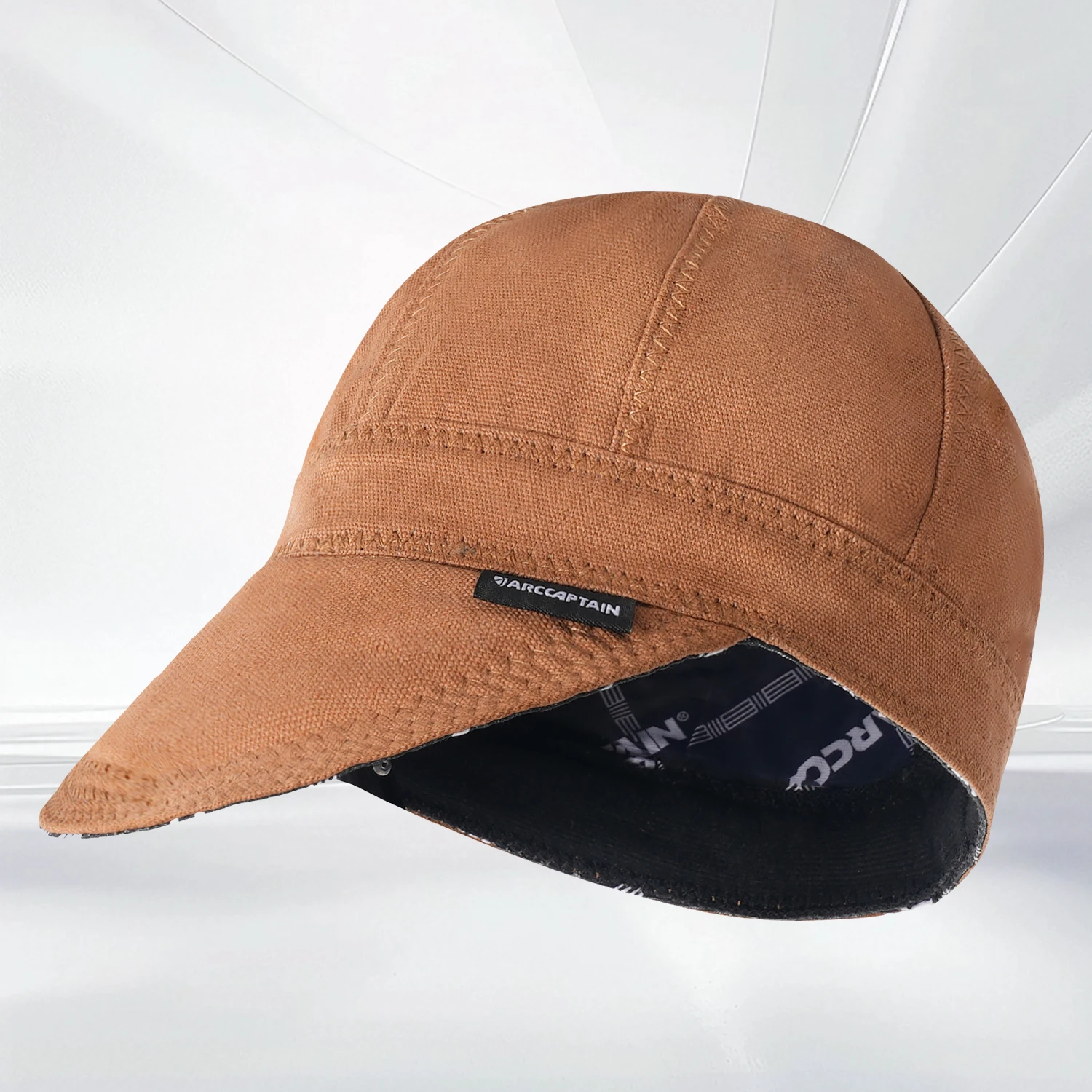 ARCCAPTAIN – capuchon de soudage réversible, 8 panneaux, chapeaux de protection Anti-brûlure, 10 oz, coton ignifuge, capot de travail pour soudeur