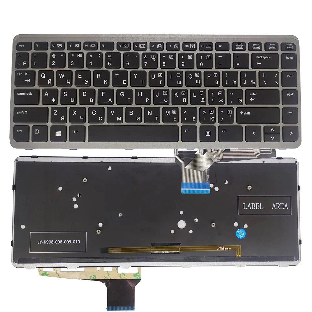 

New RU Russian Keyboard For HP EliteBook Folio 1040 G1 1040 G2 With Backlit MP-13A13USJ442 736933-251 739563-001