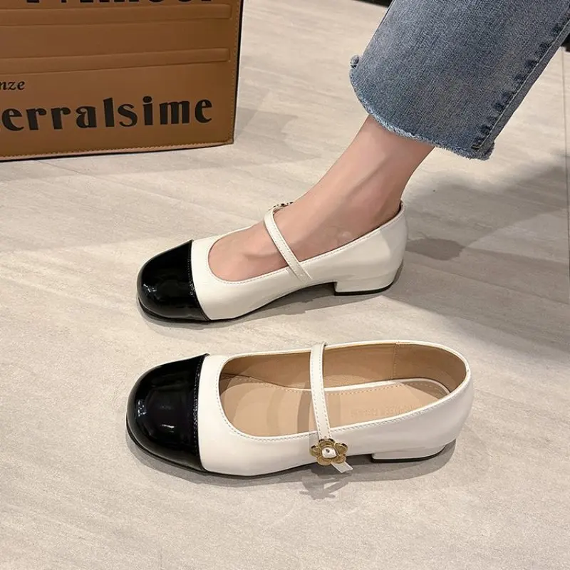 Sweet Fashion Casual Shoes Women's Sandals Summer 2024 New Flower Designer Flat Shoes Dresses Mary Jane Shoes Fashion Comfort 40