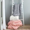 Sofa Blanket Cozy Chunky Knitted Blanket Handmade Yarn Pet Bed Chair sofa blanket baby air conditioning blanket  Home Decor 6