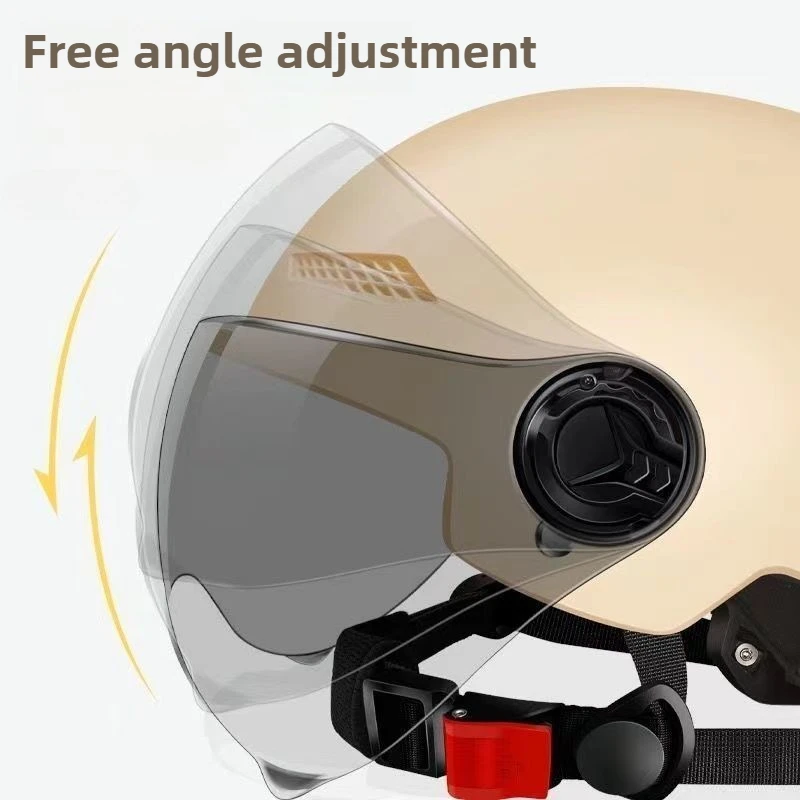 Unisex Safety Half Helmet with Goggles 4