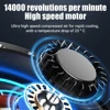 Waist Mounted Electric Fan 4000mAh Rechargeable Anti Drop Shock Absorption Fan Portable Bladeless Flashlight Hanging Neck Fans 5