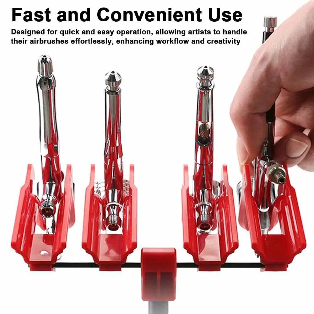 Wash-Free Airbrush with Marker Rack for Gundam Scale Model Painting Tools Quick Paint Change Hobby DIY Craft Tools