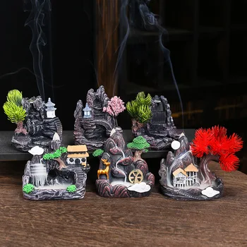 Resin Cascade Waterfall Incense Burner 1