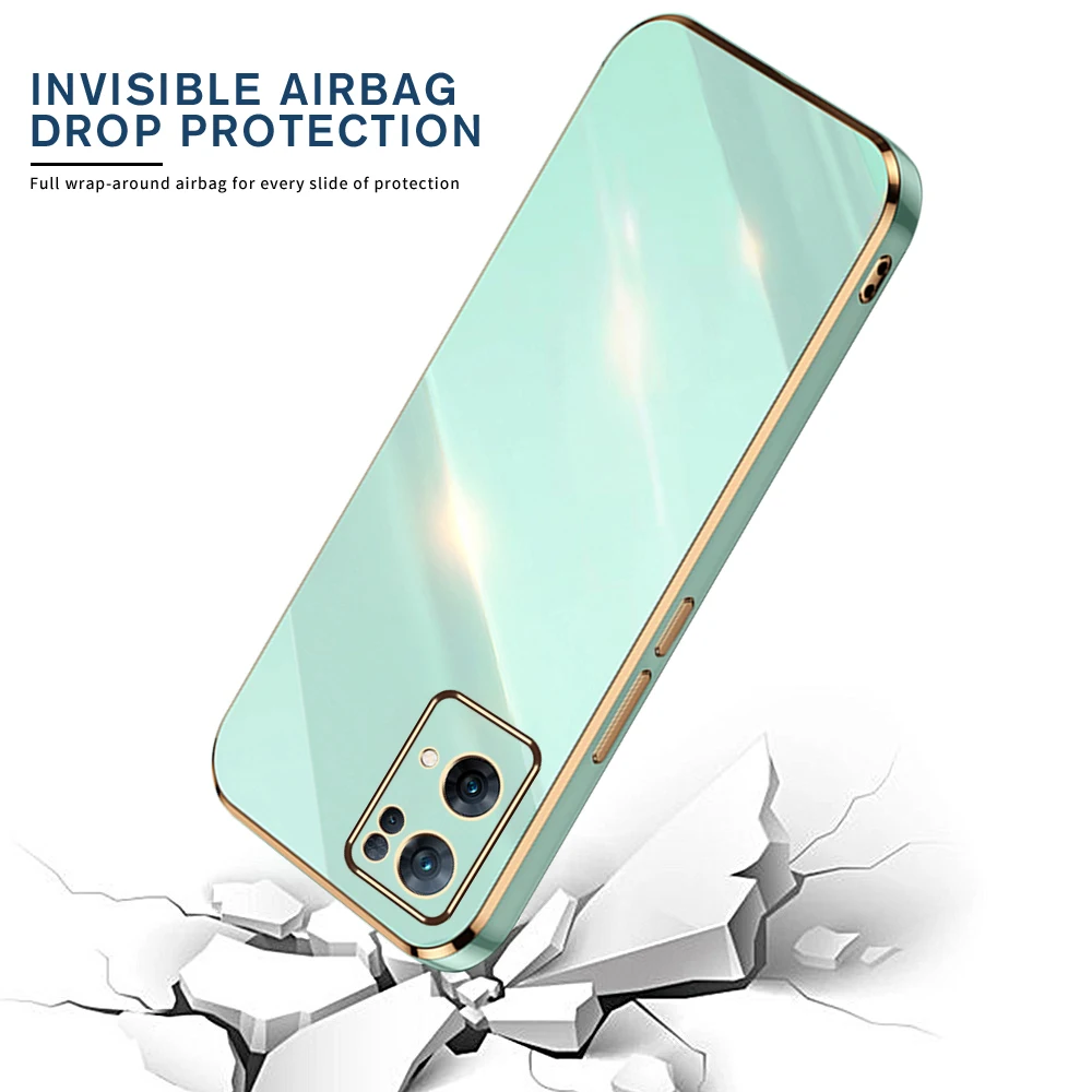 Shockproof Phone Case With Plating Texture For Oppo Reno7 Pro_voghion.com