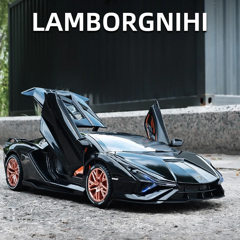 Модель спортивного автомобиля Lamborghinis Sian FKP37 литая модель Супер гоночный