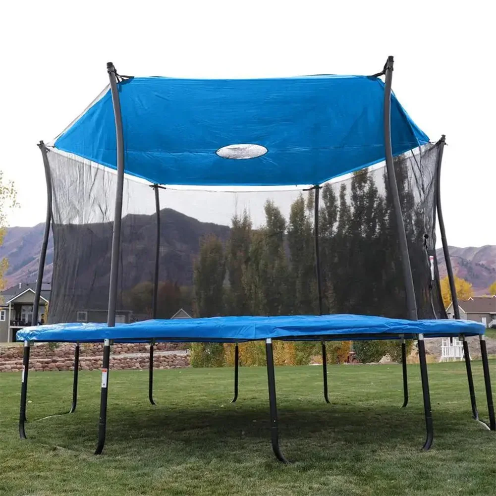 Trampoline Protective Cover 6/8/10ft Trampolines Canopy Sun-Protection Trampolines Sunshade Accessories Trampoline Roof for Outdoor Backyard Playground